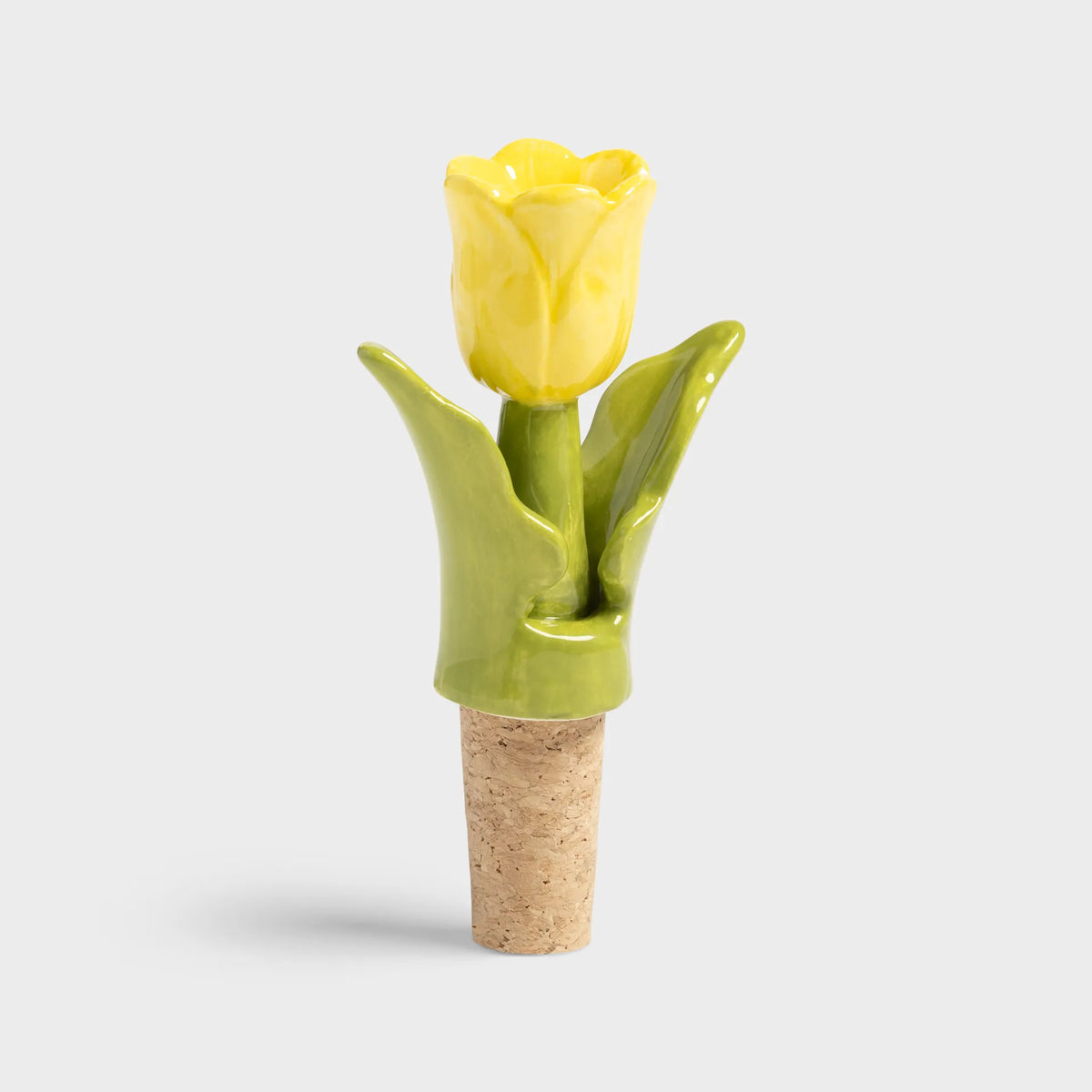Backorder - Bottle stopper tulip yellow