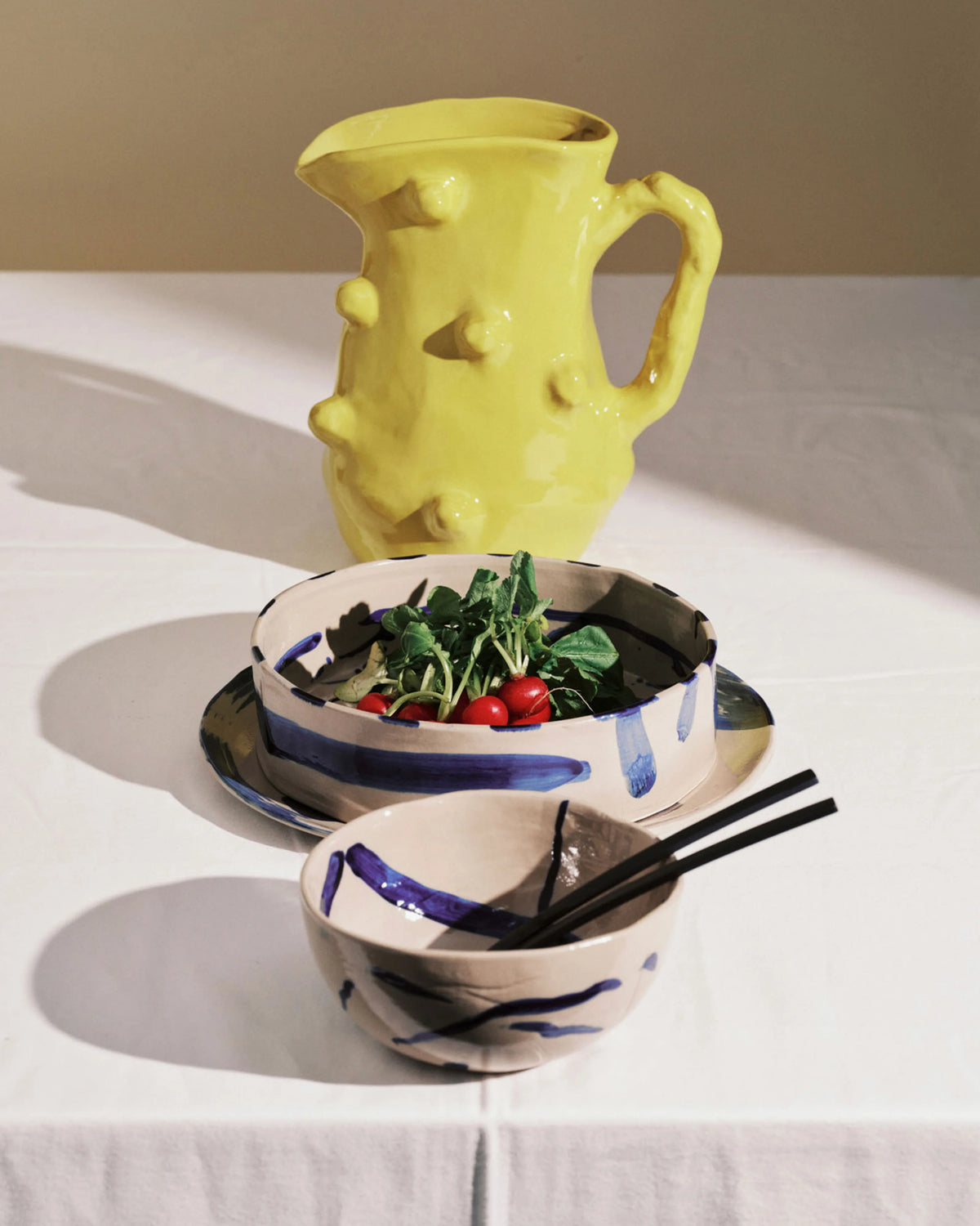 Dinner Plate Ass/2 Beige Blue Sophia