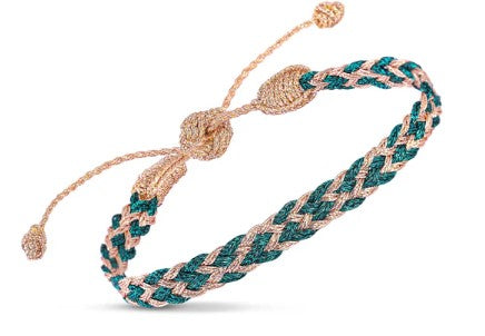 Zyn n°2 Bracelet (Peach Emerald)