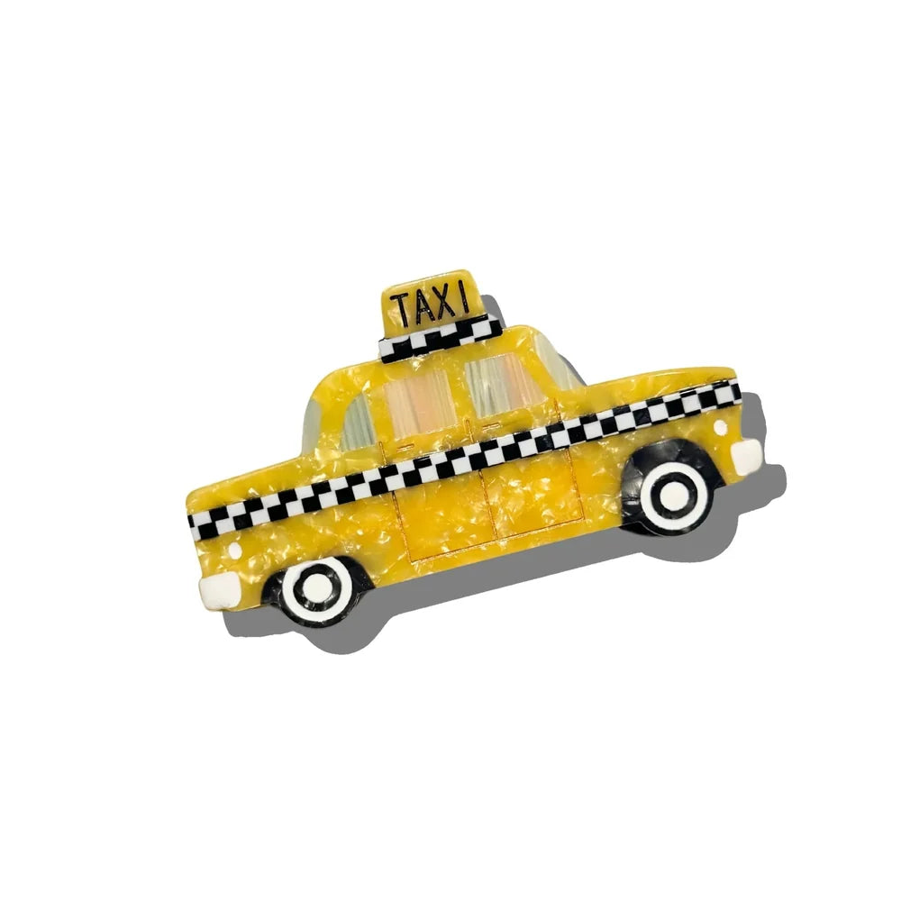 Yellow Taxi Cab Claw Hair Clip
