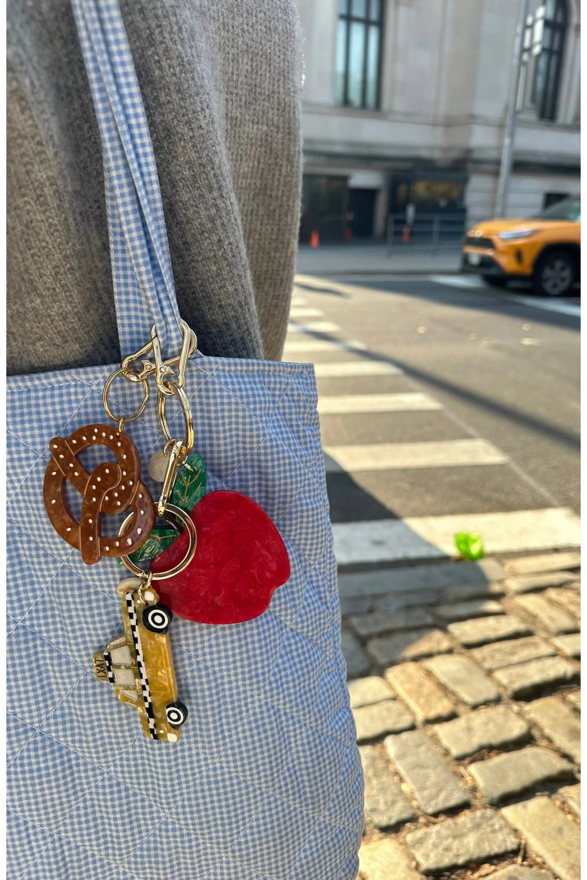 Pretzel Bag Charm + Keychain