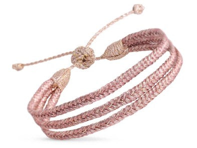 Triple Mini Eya n°1 Bracelet (Rose Gold Terracotta)