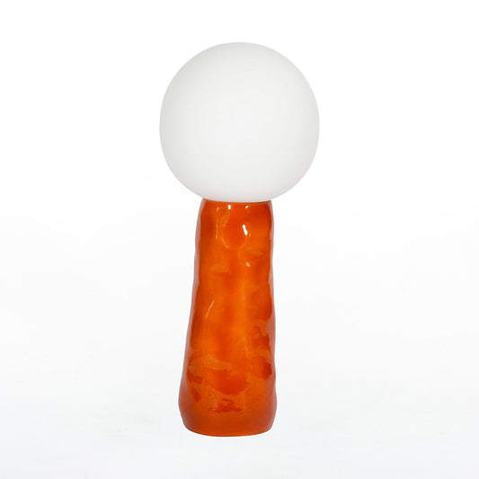 Kokeshi Small Light White Base in Terracotta