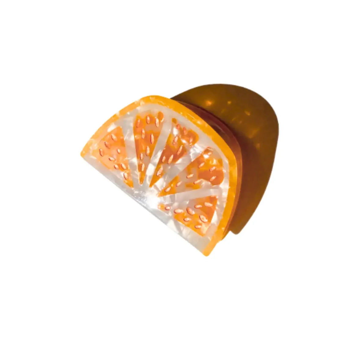 Citrus Slice Claw Hair Clip Lemon