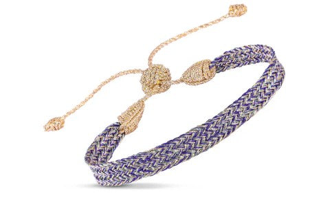 Ania n°1 Bracelet (Gold Purple)