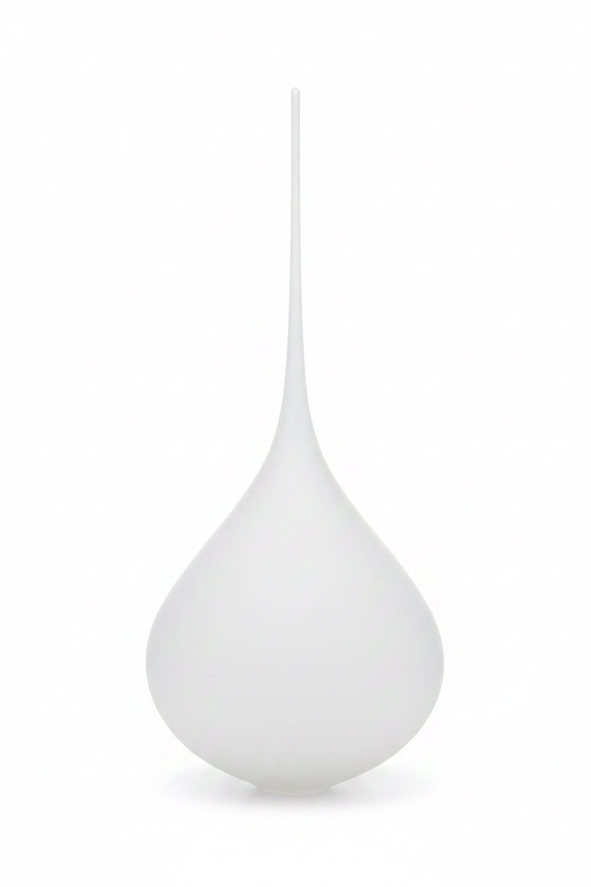 Hand Blown Glass L White