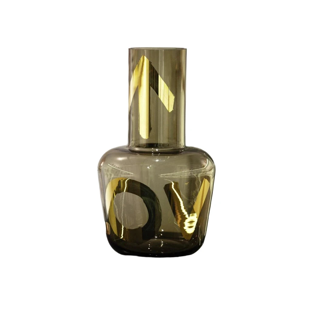 Vase Golden Touch Brown Smoke