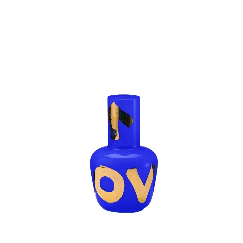 Baby Vase Golden Touch - Lapis Blue