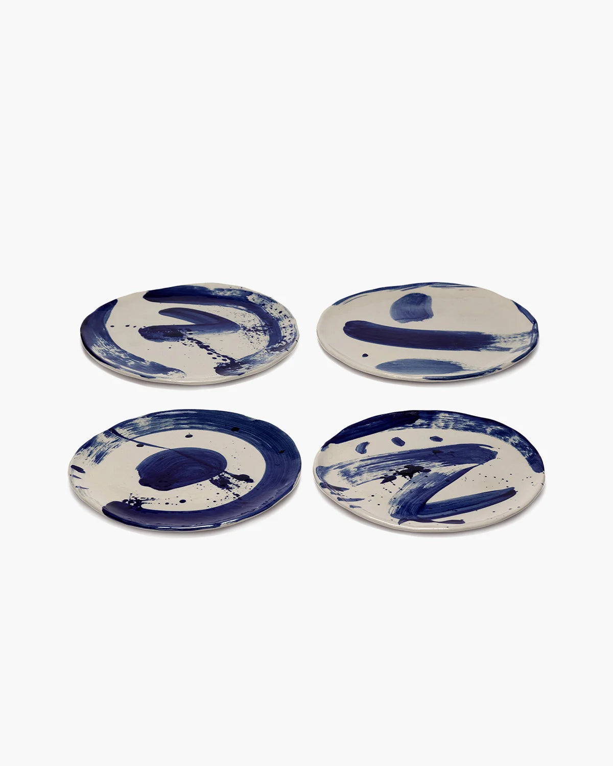 Breakfast Plate Beige Blue Sophia