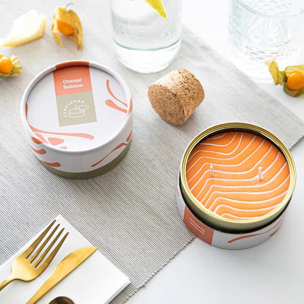 Candle Orange Salmon