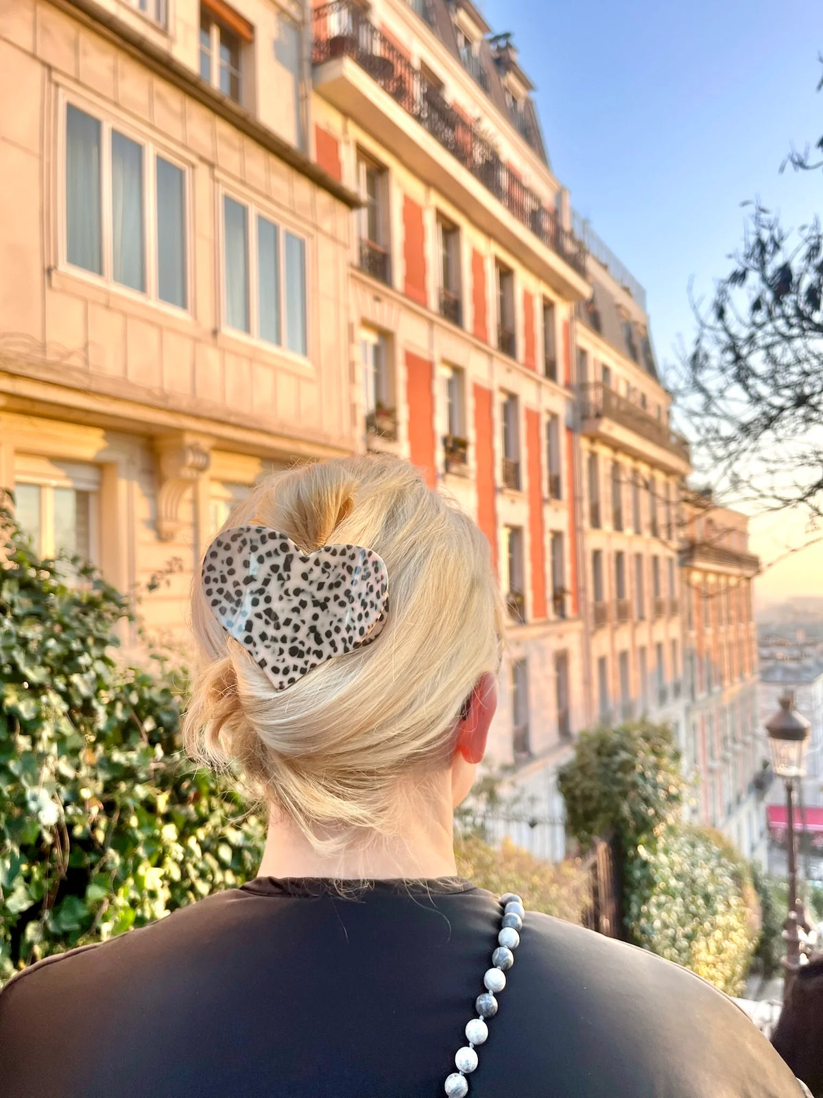 Heart Lay Down Claw Clip Leopard