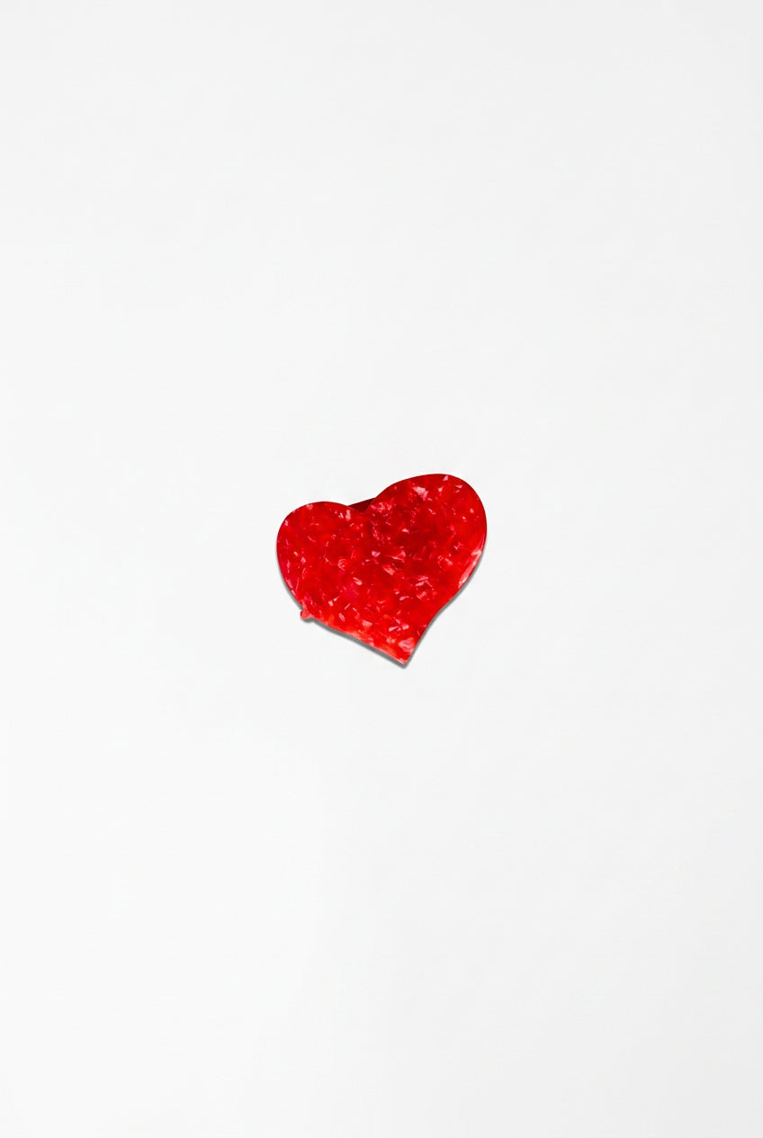 Heart Lay Down Claw Clip