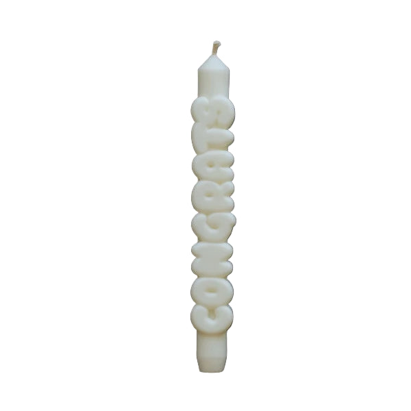 Candle Congrats White