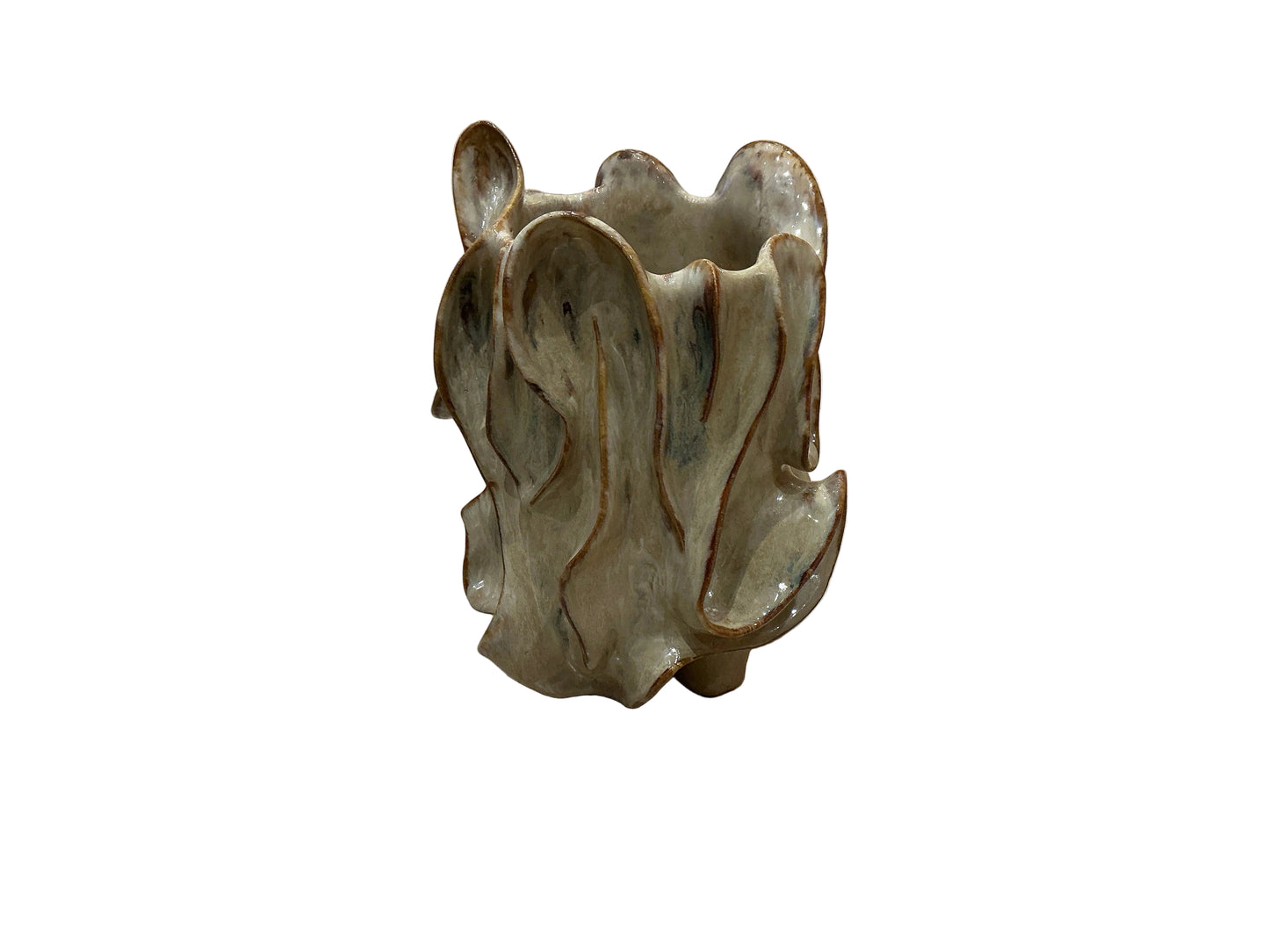 Medium creme Tulip vase