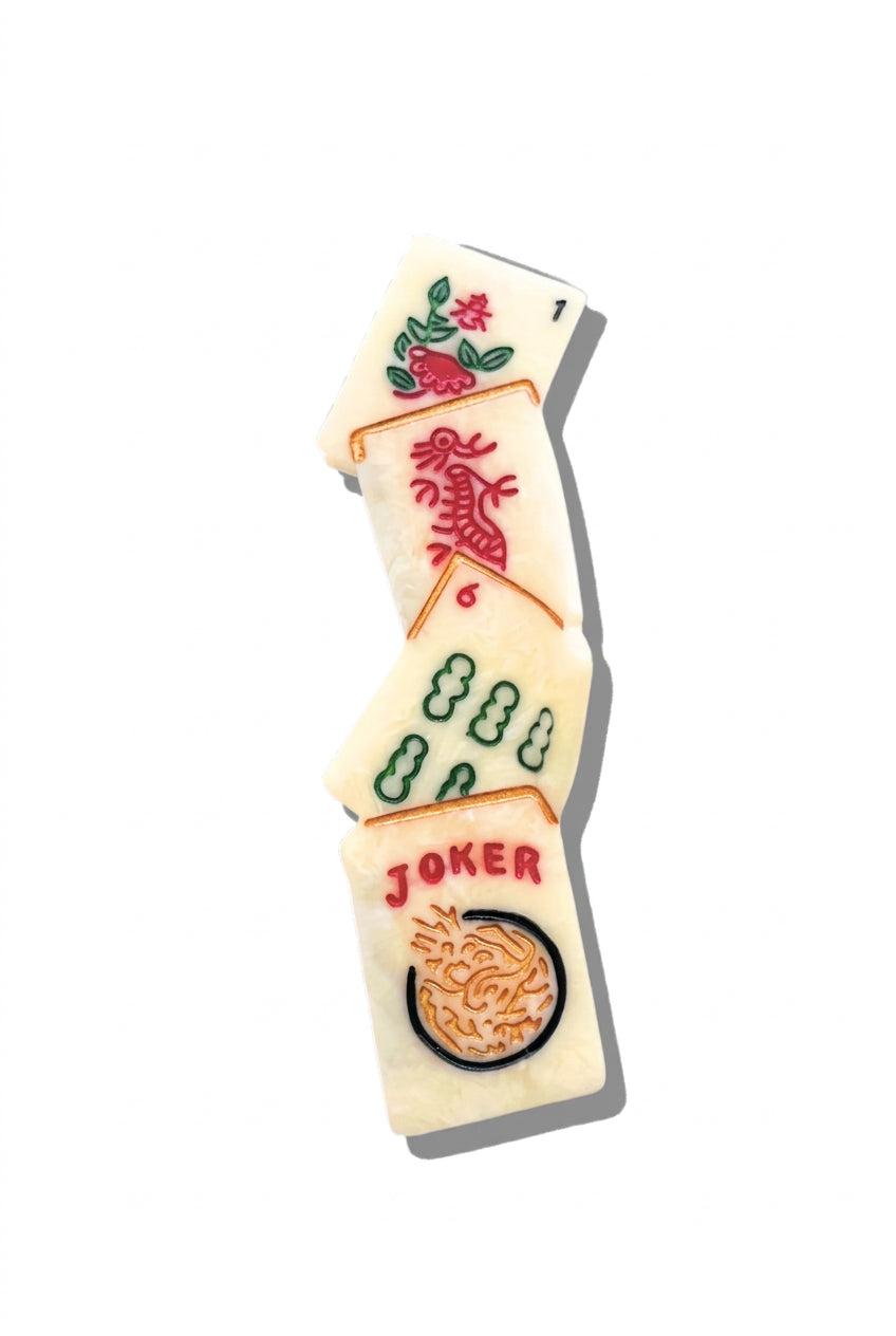 Mahjong Claw Hair Clip