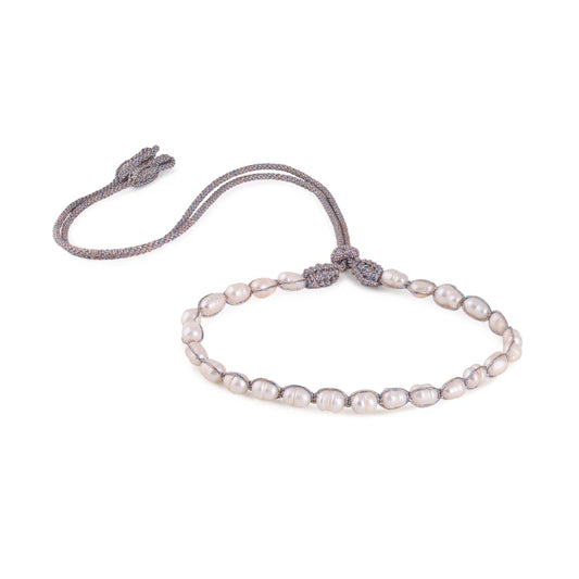 Anar Necklace (Rose Gold Parma Silver Blue)