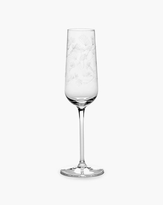 Champagñe Flute Camelia Aubergine