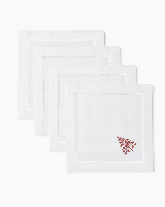 Mod Tree Red Cocktail Napkins