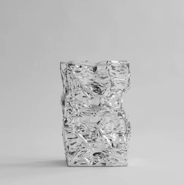 Kami Vase, Big - Chrome