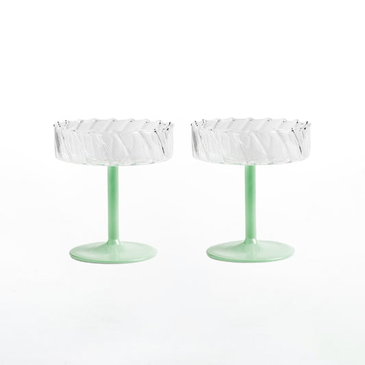 Coupe Twirl Mint Set Of 2
