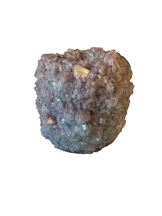 Crystal vase Large Marbled Lavender