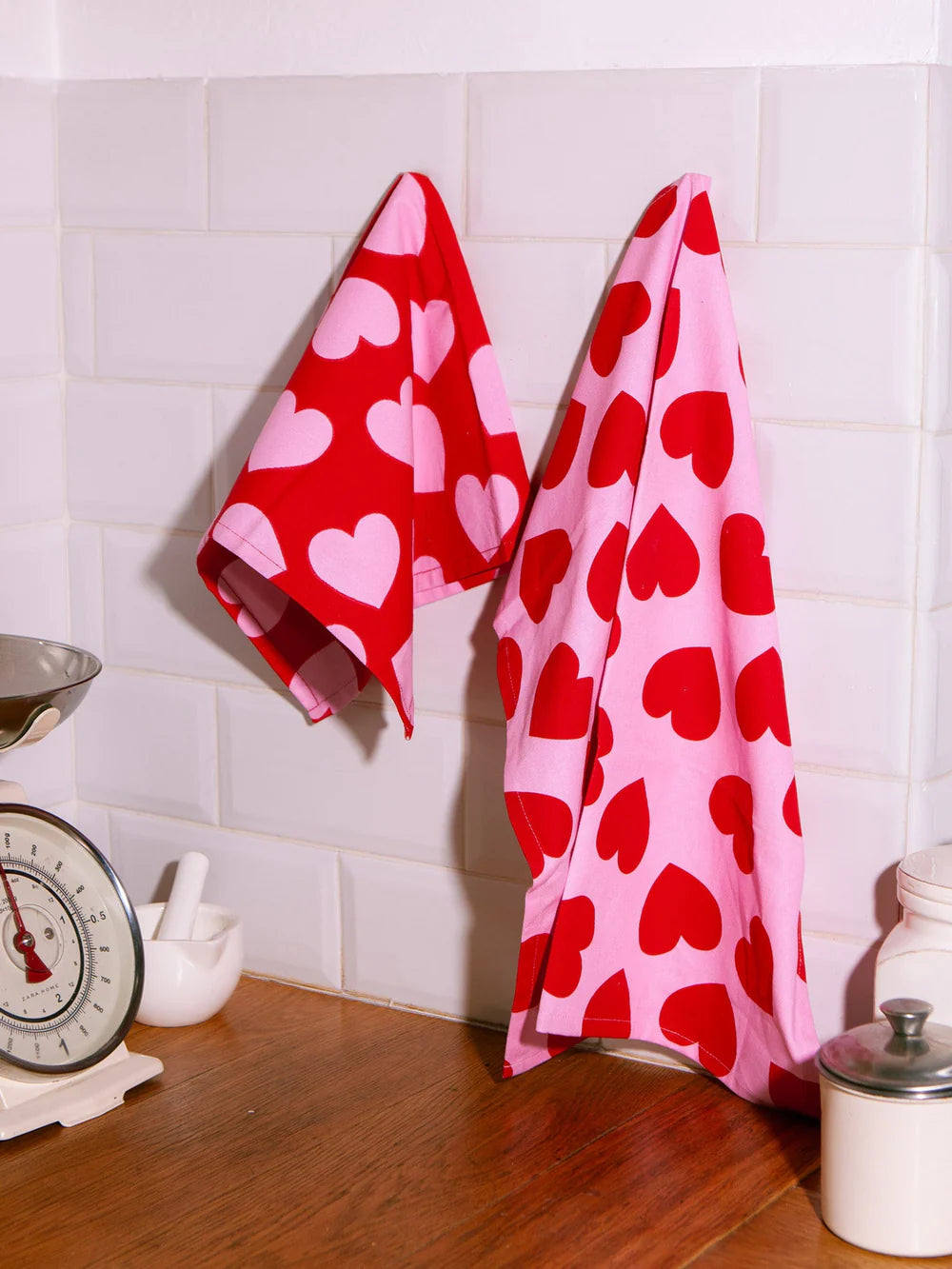 Set De 2 Paños De Tea Towels Love