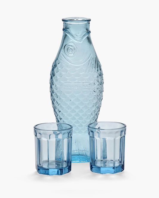 Set Carafe + 2 Glasses M Blue