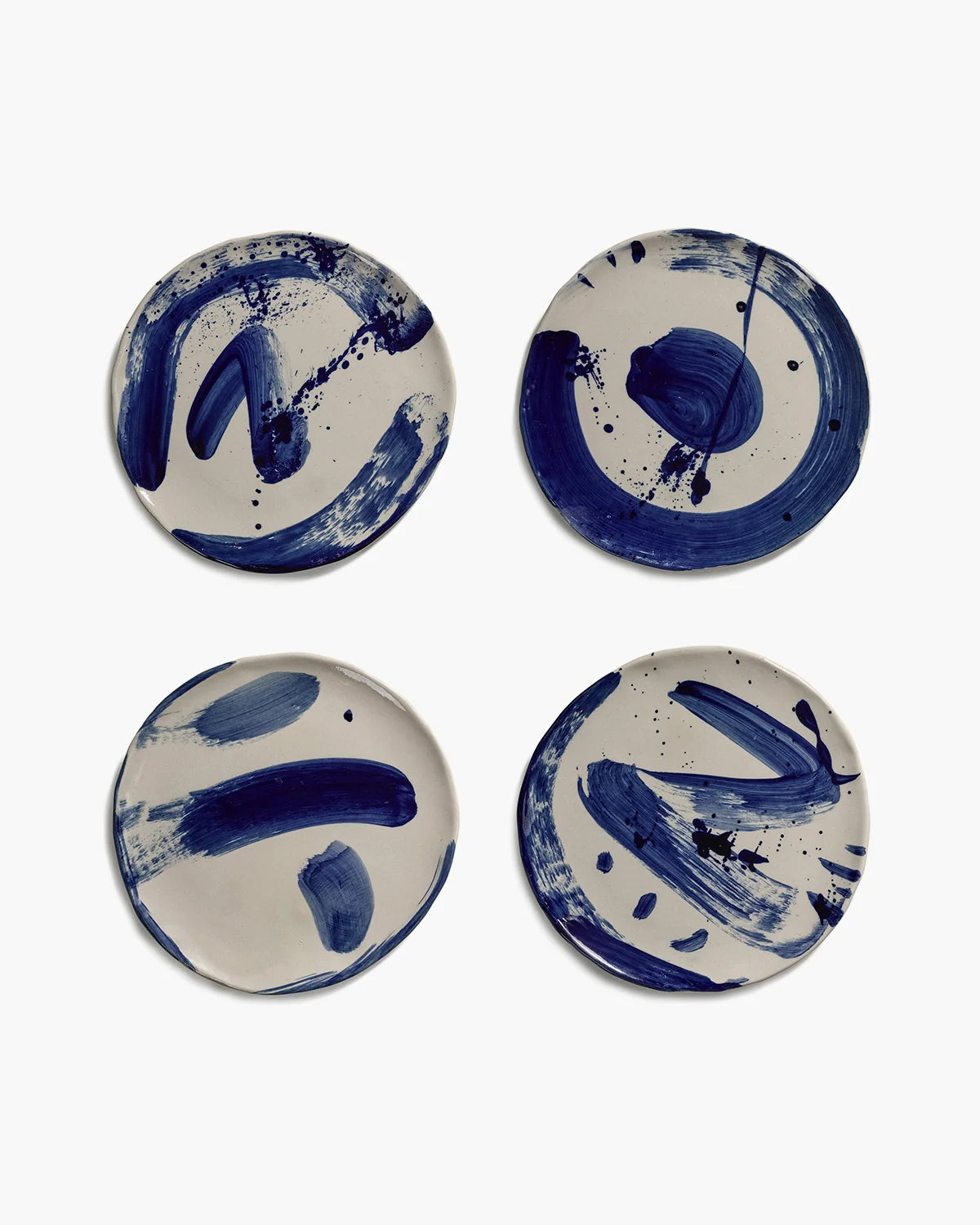 Breakfast Plate Beige Blue Sophia