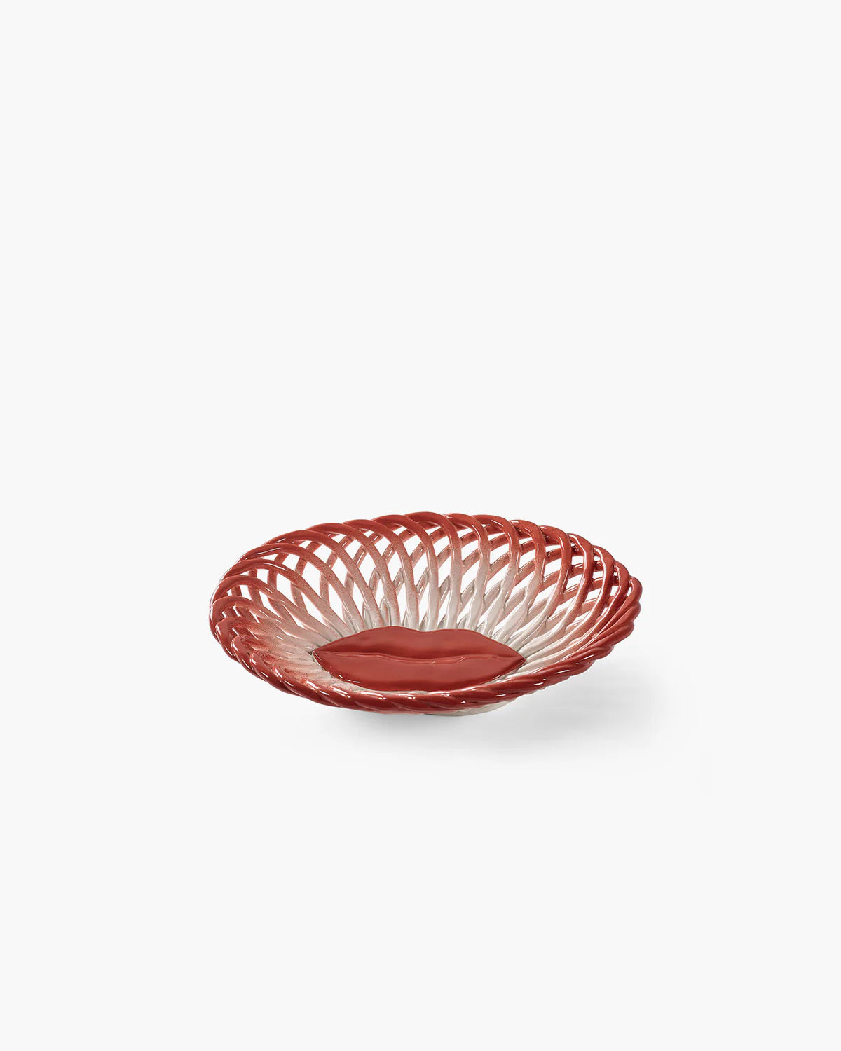 Basket Red White Lips Salvador