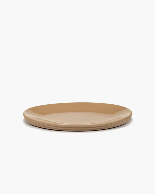 Serving dish oval S Clay Dun