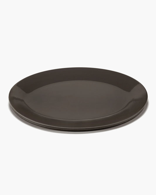 Serving dish oval L Slate Dune