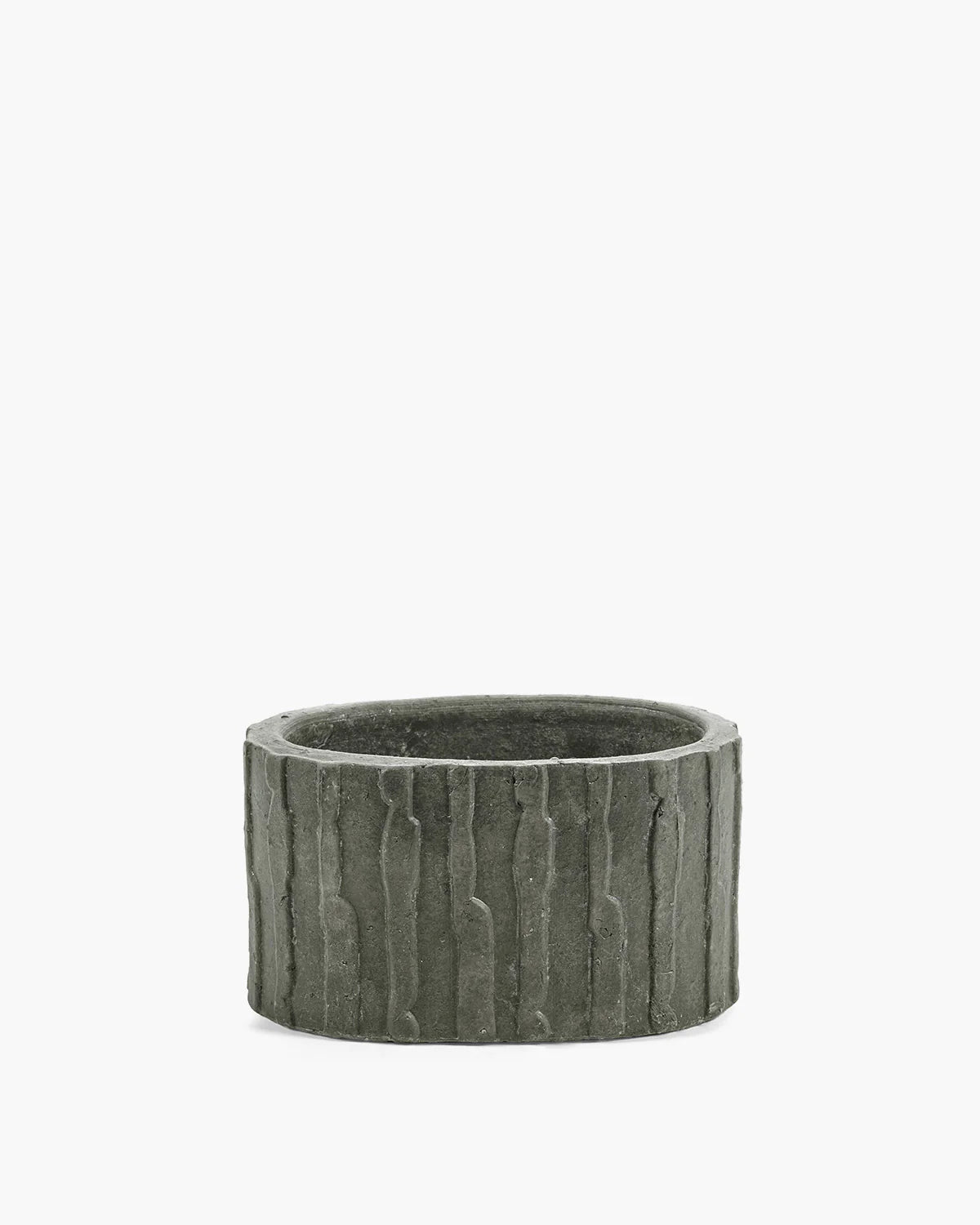 Planter Low 03 Black Green Rift