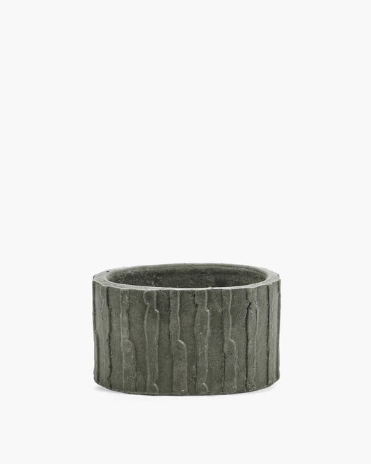 Planter Low 03 Black Green Rift