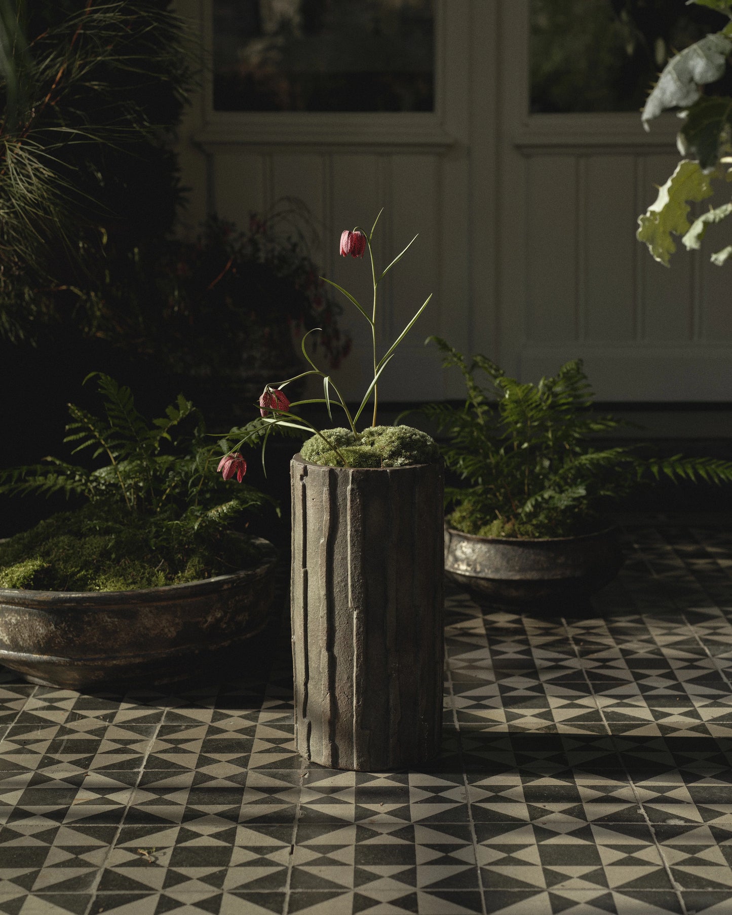 Planter 03 L Black Green Rift
