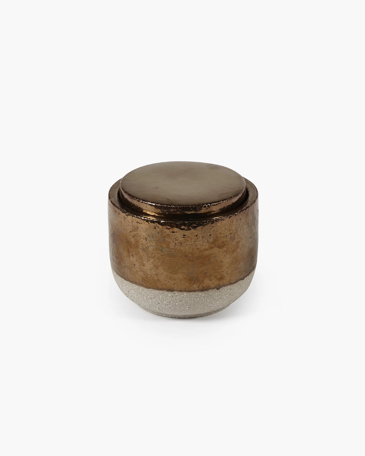 Scented Candle L Gold Charred Santal