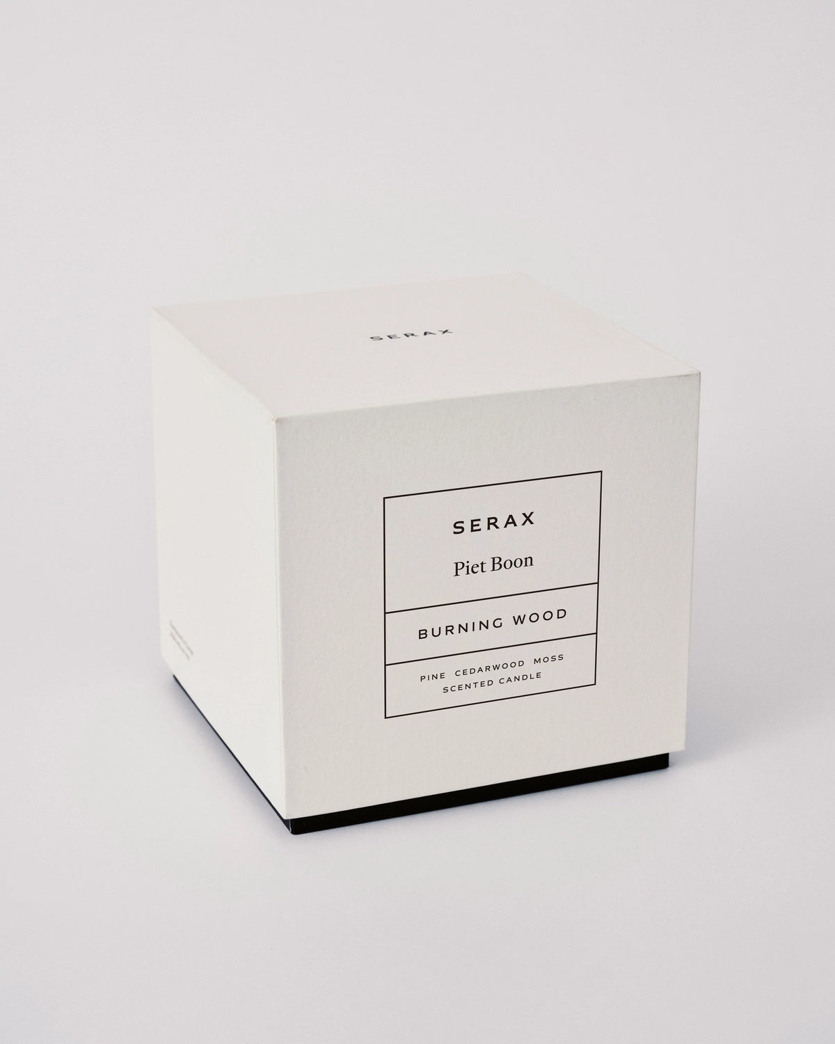 Scented Candle L Titanium Burning Wood