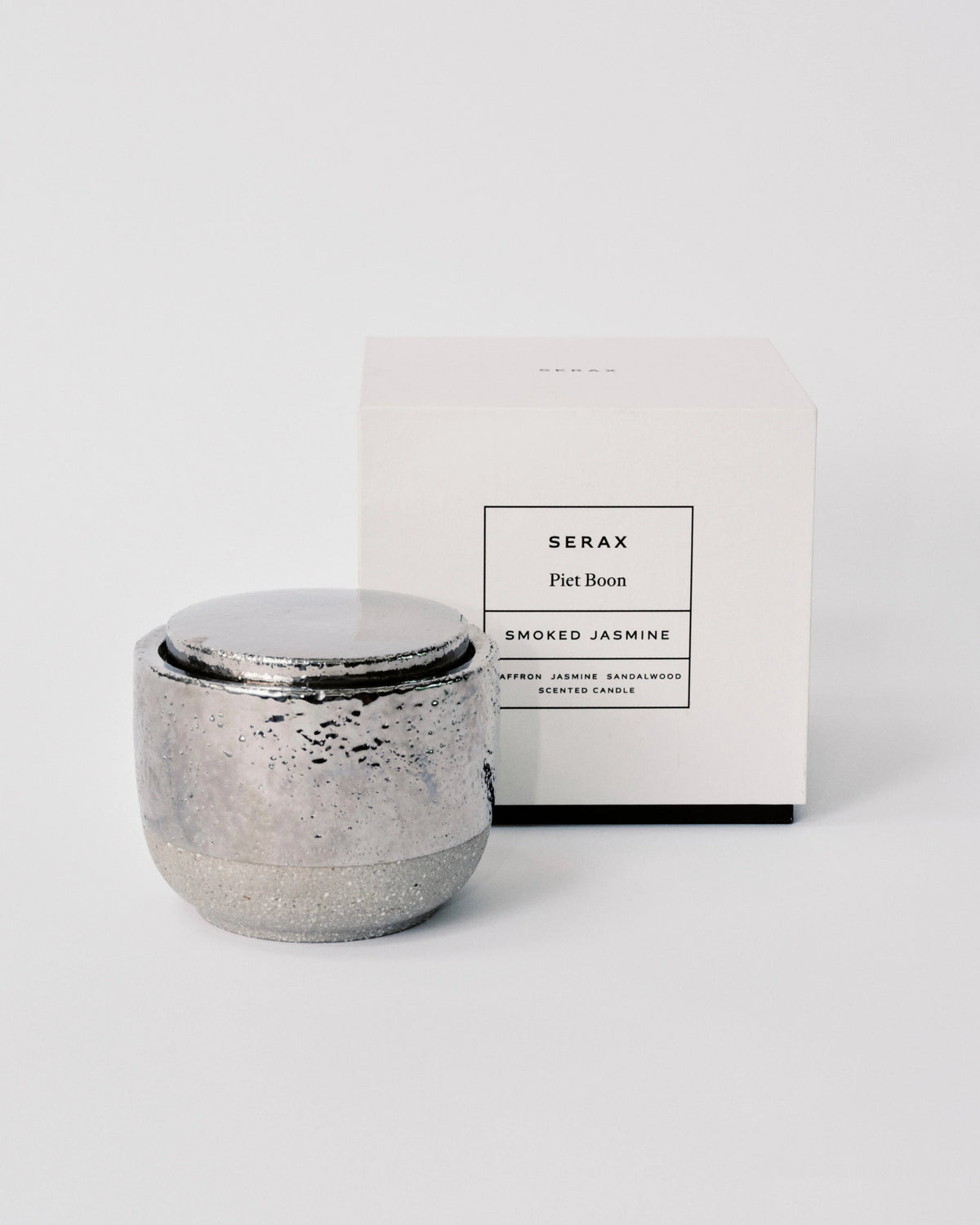 Scented Candle L Silver Smoked Jasmine