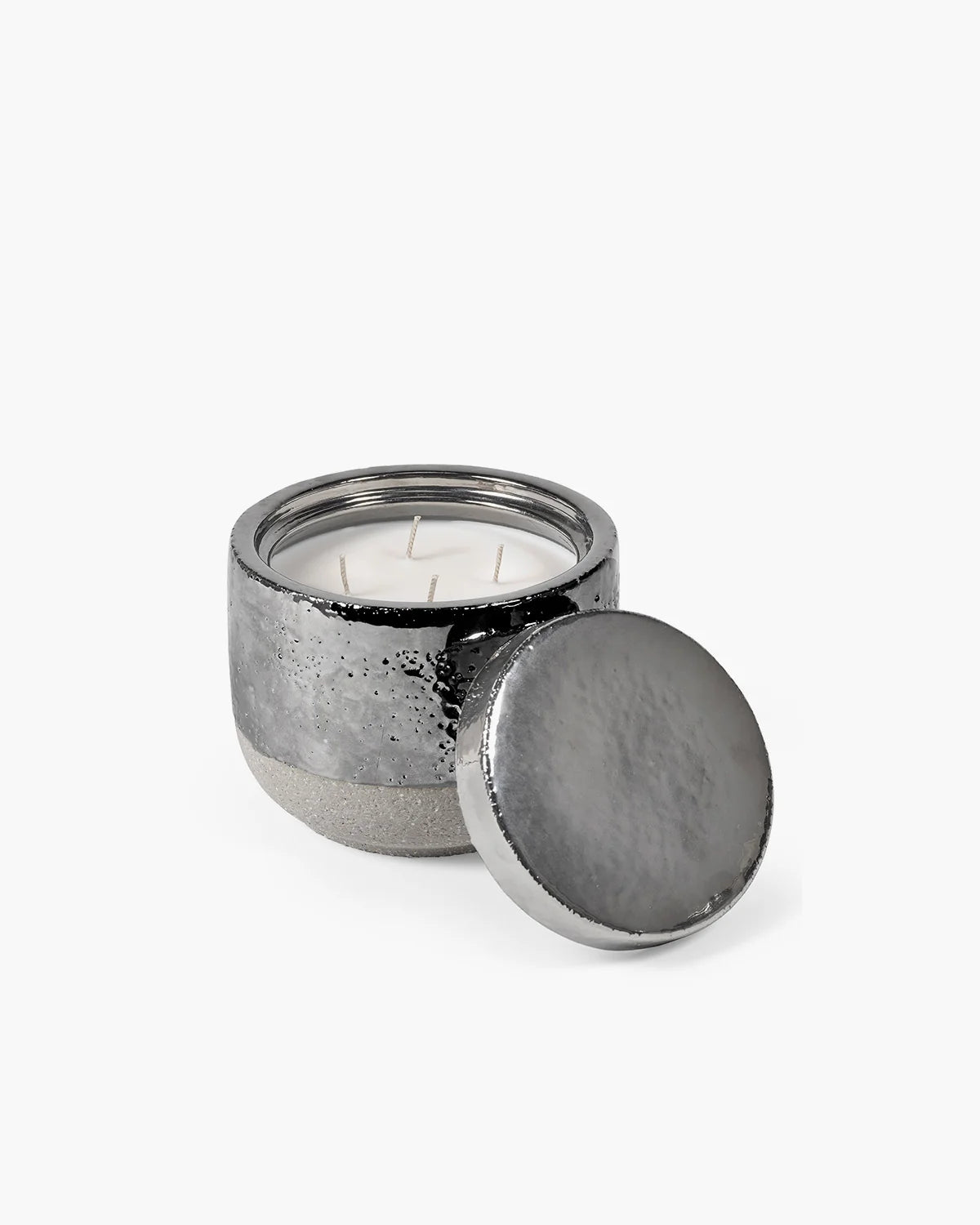 Scented Candle L Silver Smoked Jasmine