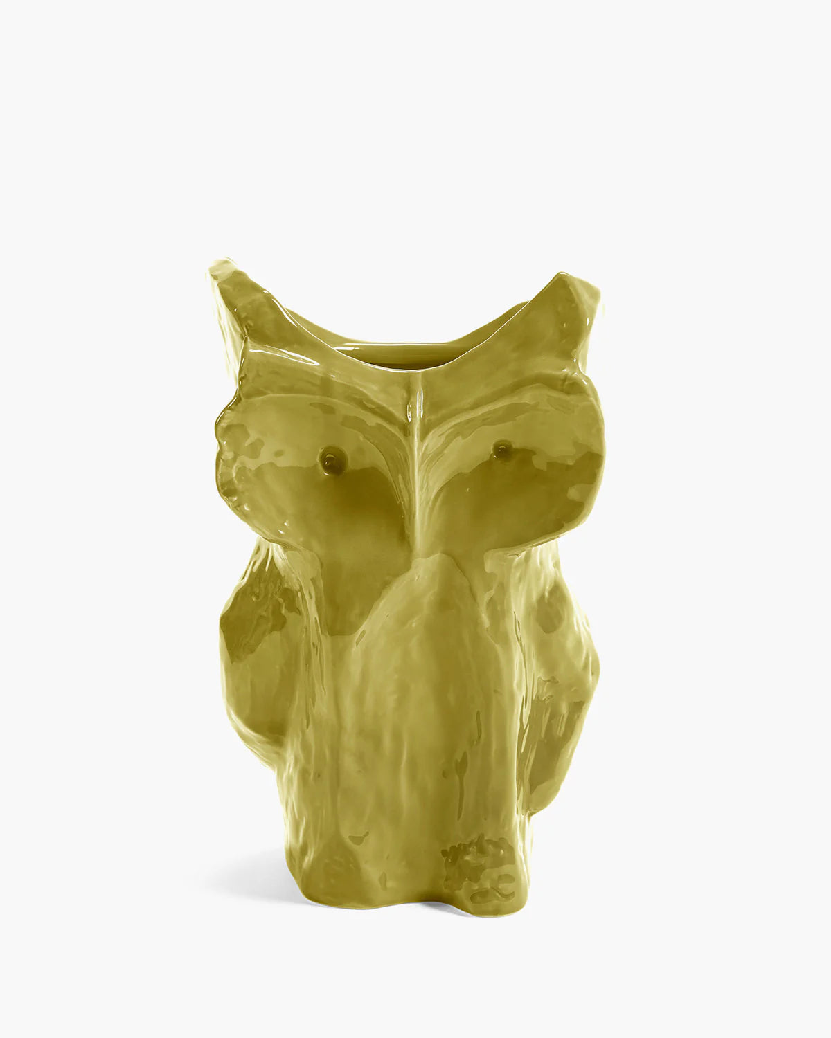 Owl Vase L Yellow After Midnight