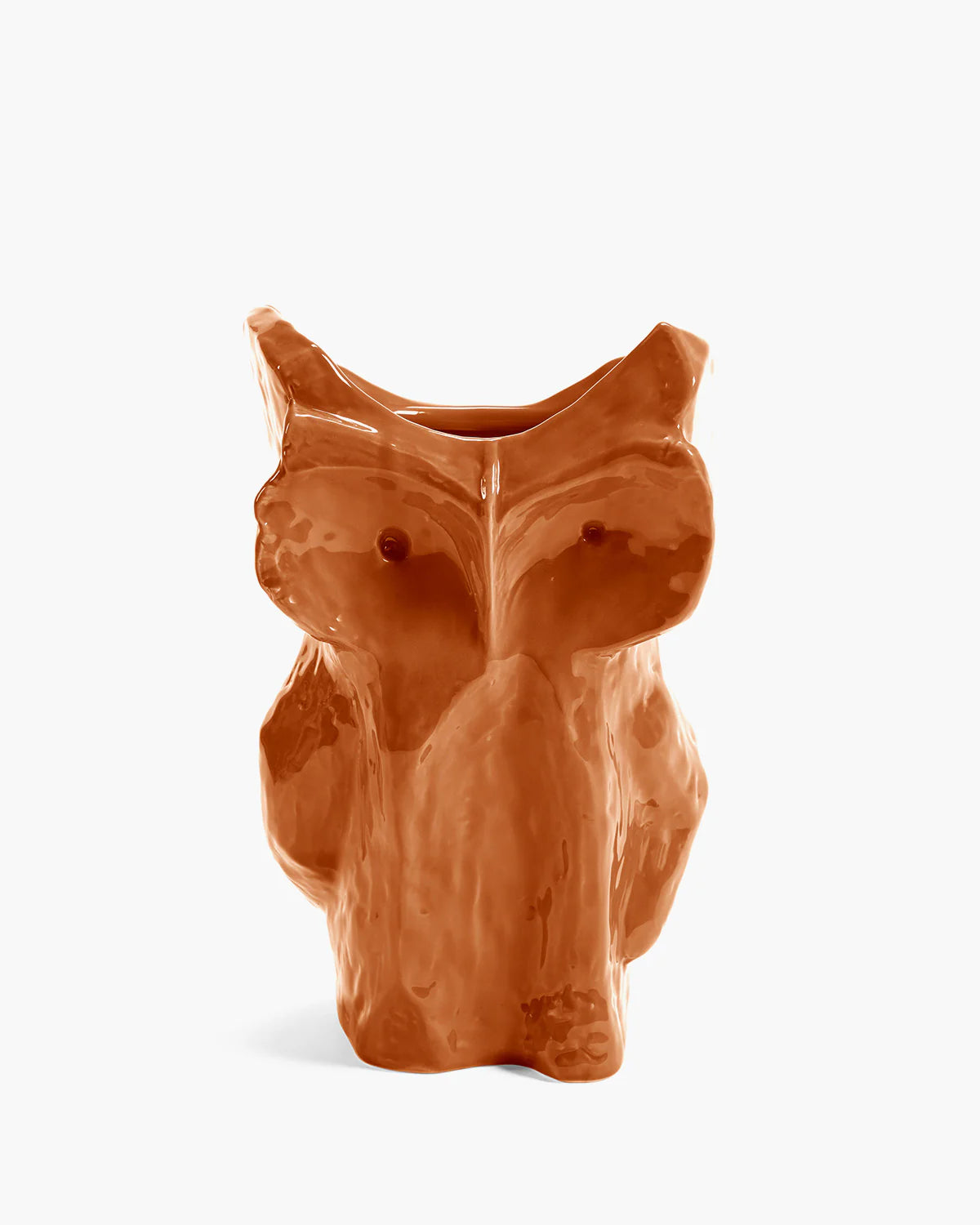 Owl Vase L Orange After Midnight