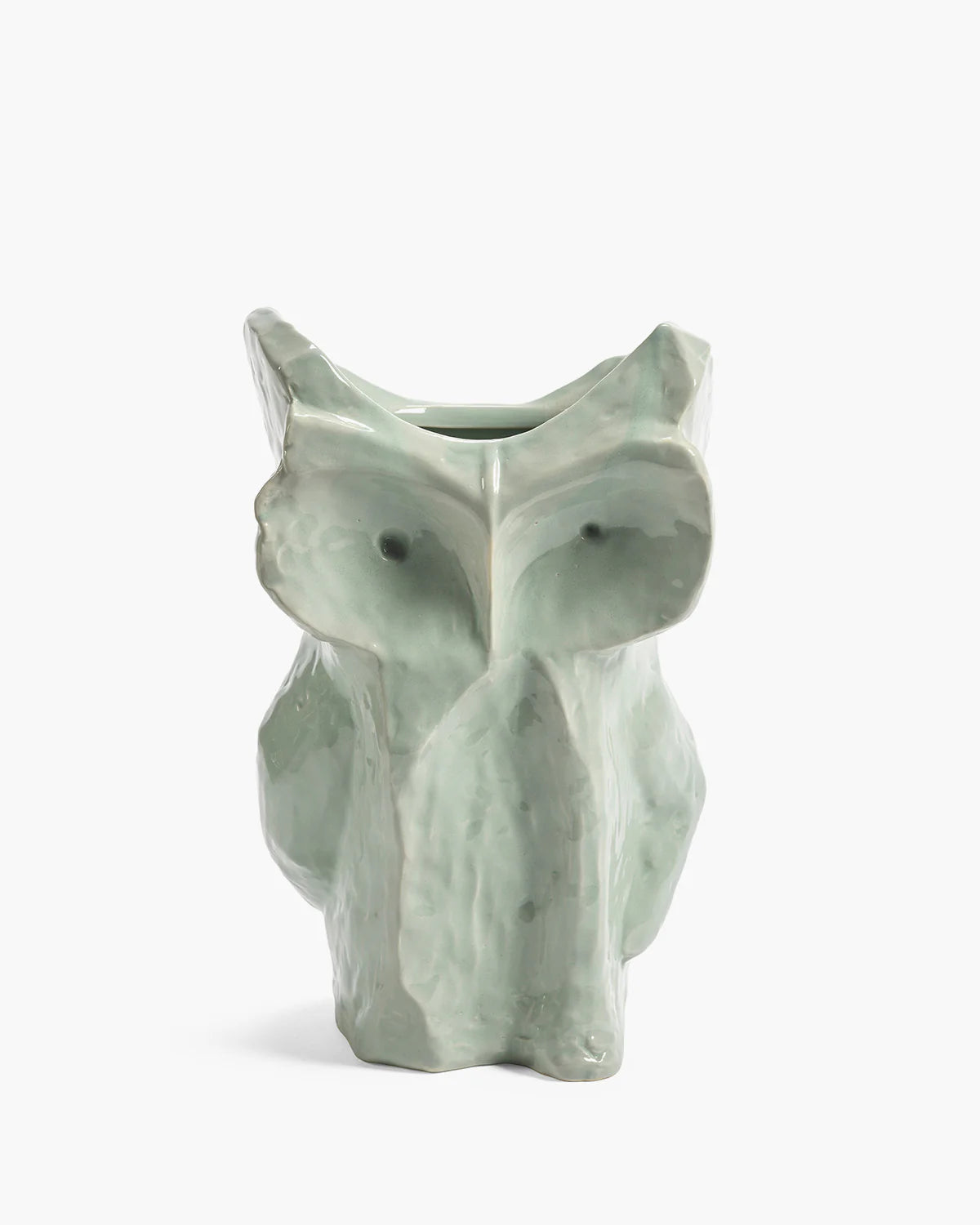 Owl Vase L Light Blue After Midnight