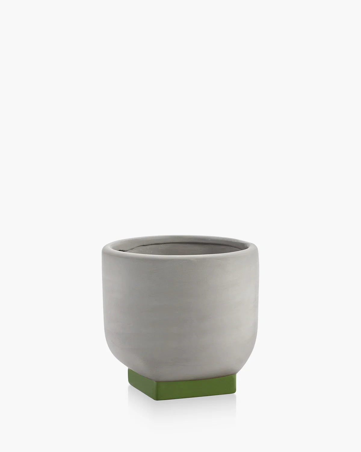 Flower Pot 02 Grey/Green