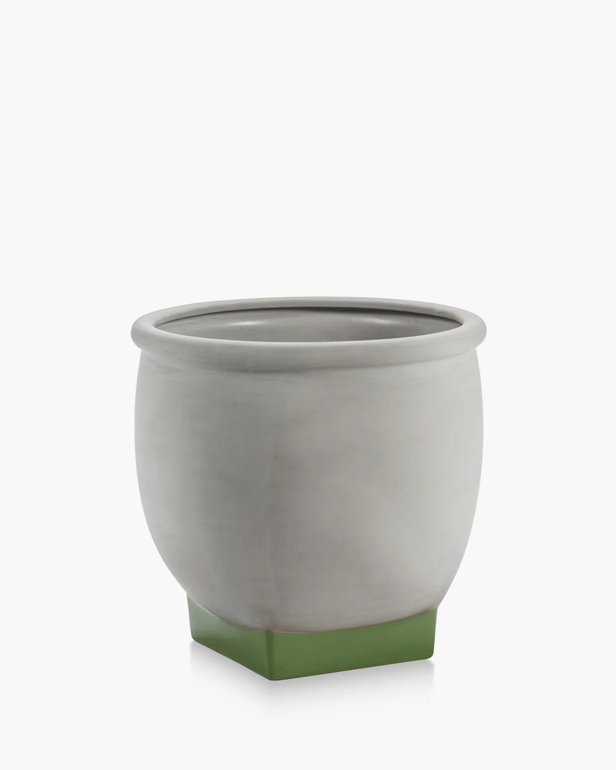 Flower Pot 04 Grey/Green