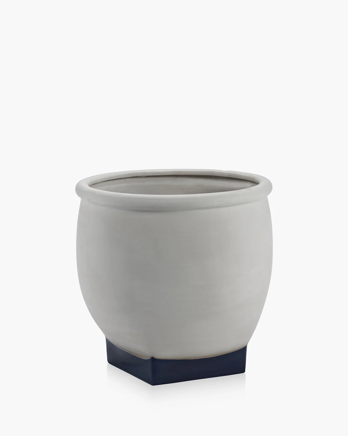 Flower Pot 04 Grey/Dark Blue