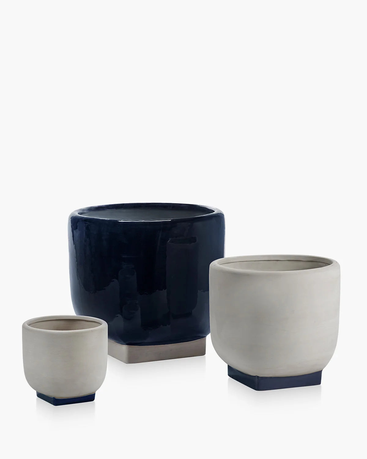 Flower Pot 05 Dark Blue/Grey