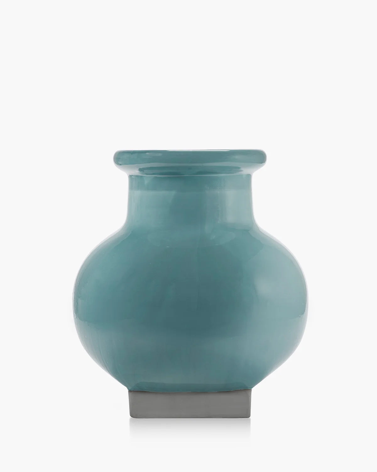 Flower Pot 07 Turquoise/Grey