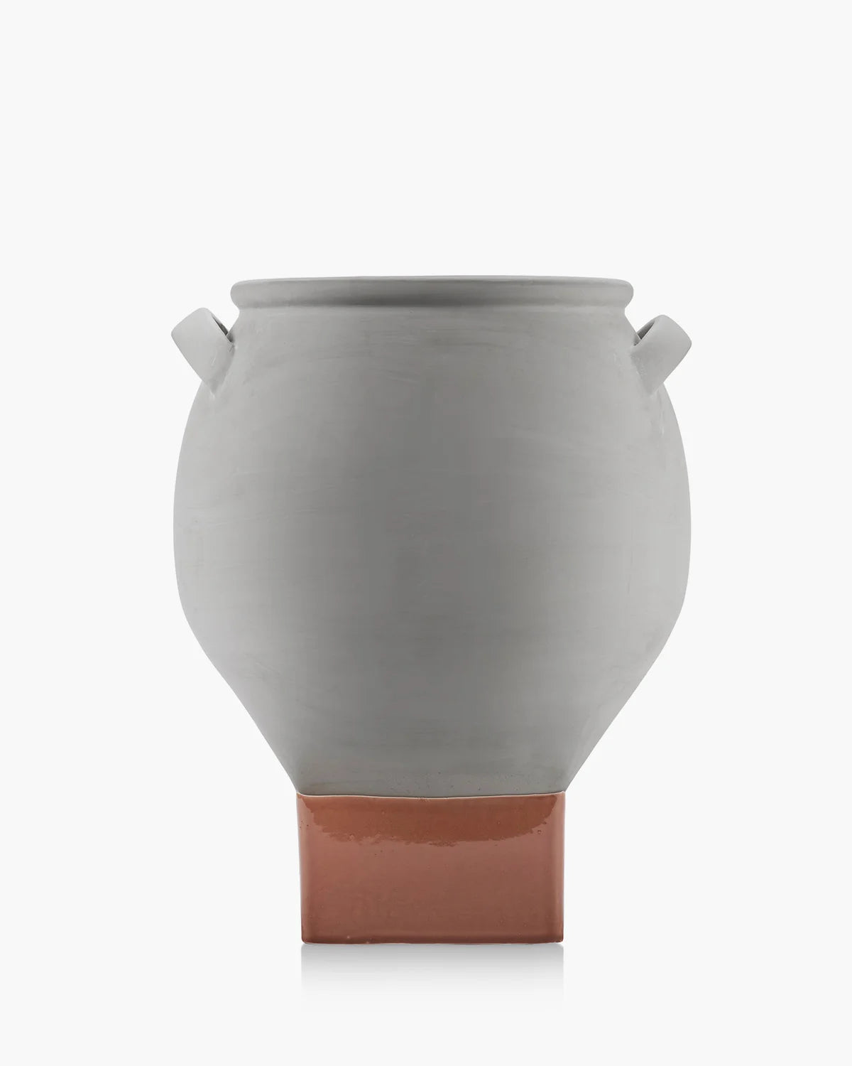 Flower Pot 08 Grey/Orange