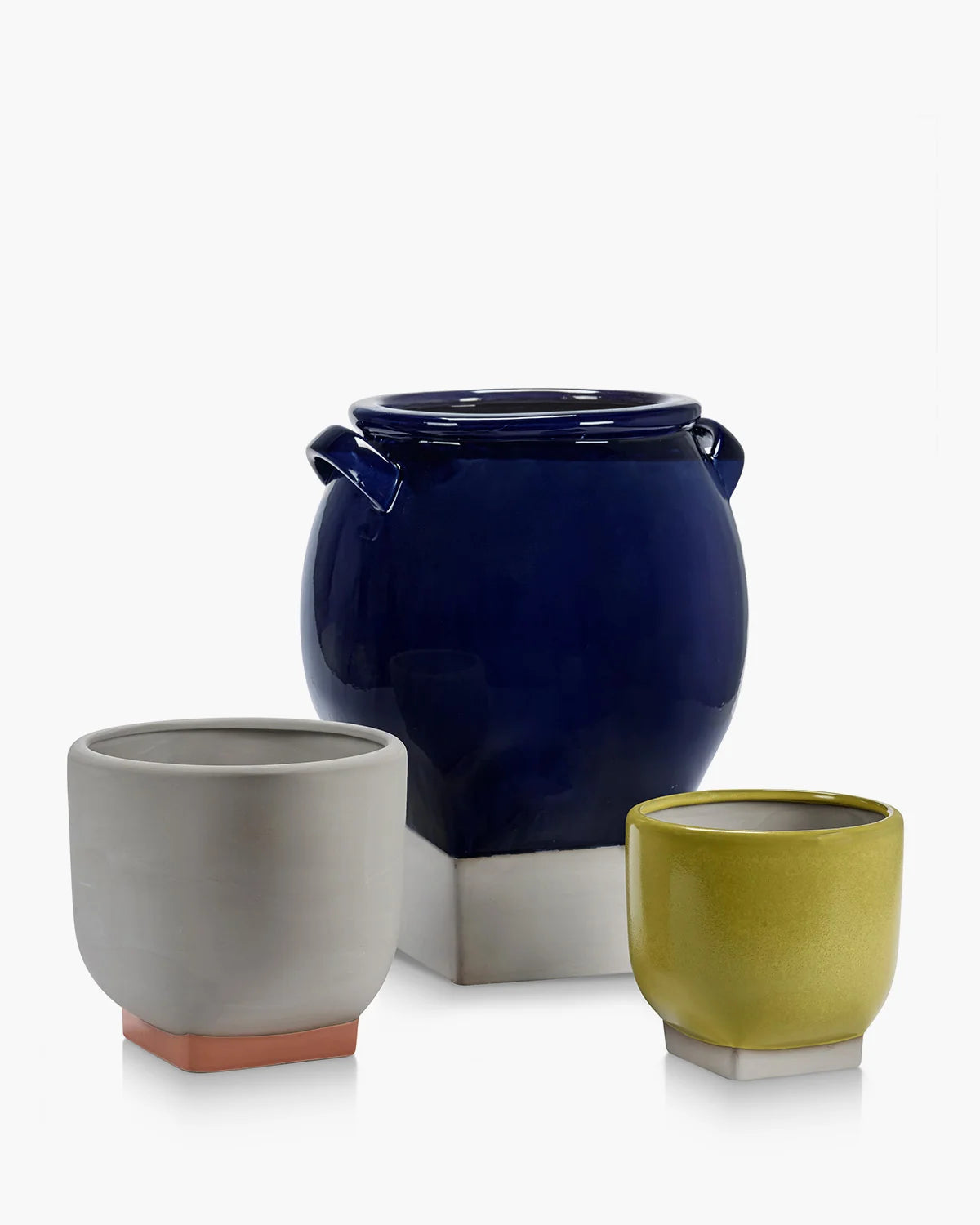 Flower Pot 08 Dark Blue/Grey