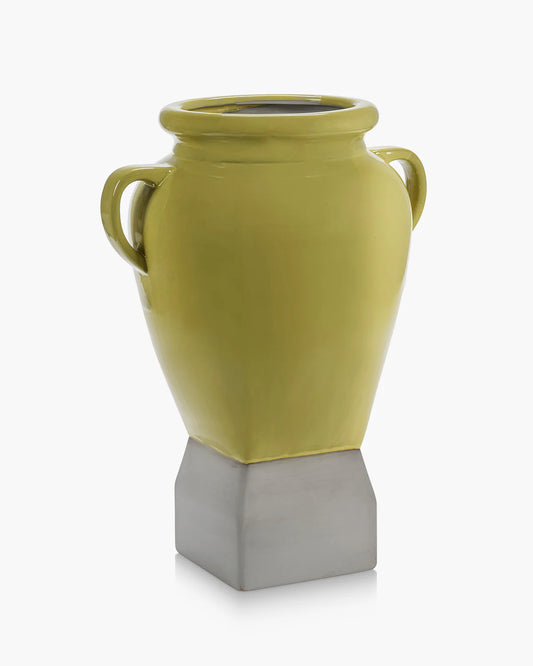 Flower Pot 09 Yellow/Grey