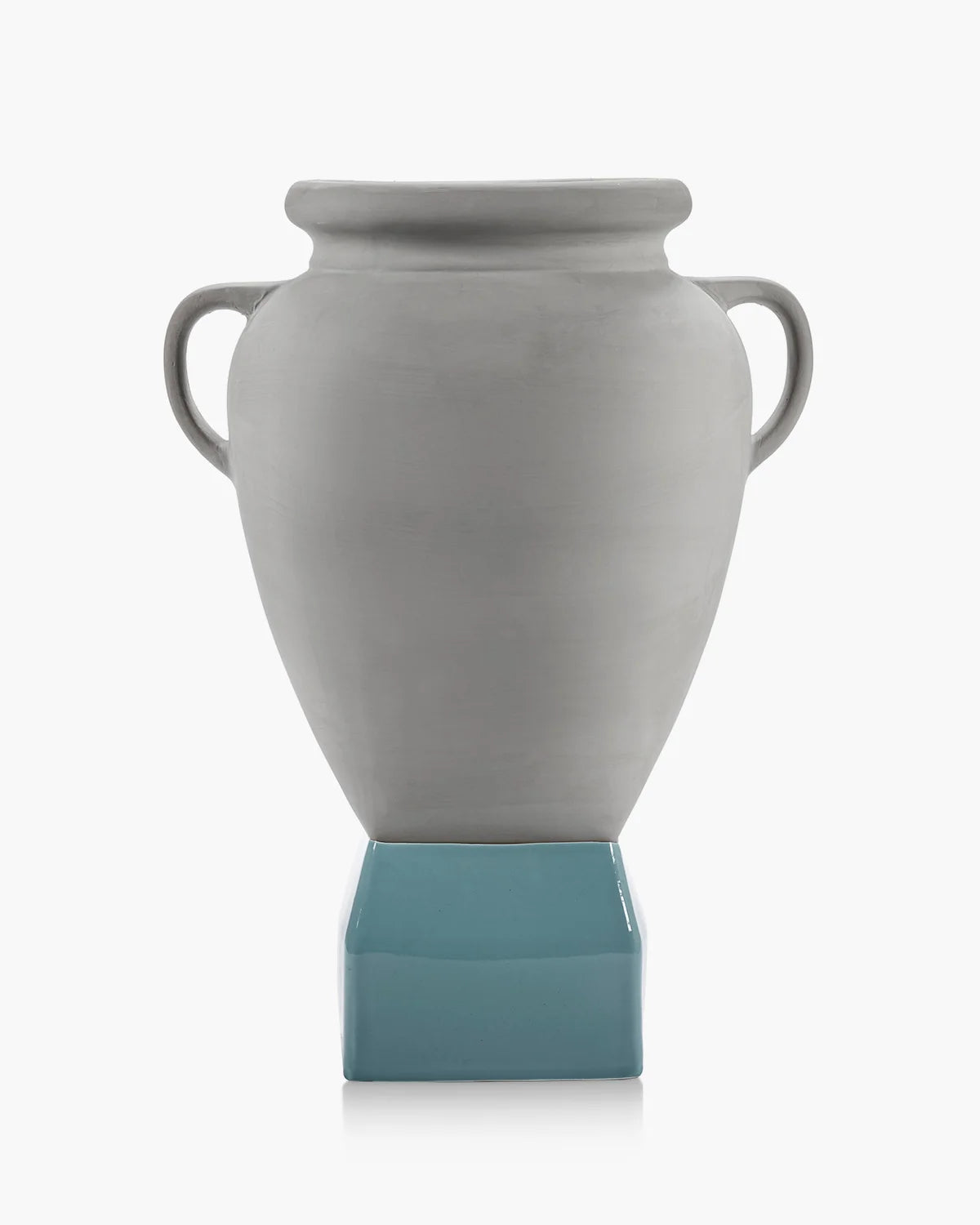 Flower Pot 09 Grey/Turquoise